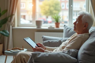 Seniors bénéficiant de la téléassistance à domicile pour plus de sécurité